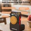 [2025 Upgrade] ZestWrench Electric Knitting Machine Adapter for addi Express King Size Knitting Machine 46 Needles,addi Knitting Machine Automatic AccessoriesLCD Panel & Row Counter