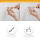 KURUI Drywall Anchors Assortment Kit for Sheetrock Concrete Brick, 350Pcs Wall Anchors and Flat Head Screws, 5 Sizes Picture Hanging Set for Bedroom/Office Wall Art Decor, House Warming Gifts New Home