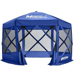 MASTERCANOPY Escape Shelter Screen House Outdoor Camping Tent for 6 Sides Canopy(10x10, Blue)