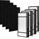 4 + 4 Pack Air Filters,Compatiable with Honeywell H Filter,True HEPA Replacement Filters H Compatible with Honeywell HRF-H1 HRF-H2 Fits Model HPA050, HPA150, HPA060, HPA160, HHT055, HHT155