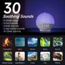 Sunrise Alarm Clock with Sound Machine, Natural Wake Up Light with Night Light, 30 Sleep Sounds, White Noise Machine Alarm Clocks for Bedrooms, Heavy Sleepers