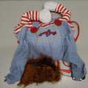 Pet Deadly Doll Dog Costume, Cosplay Halloween Christmas Funny Clothes Party Costume for  Dogs (Small)