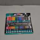 TULIP-33701 Fabric Paint Markers Rainbow 15 Pack, for Permanent Color on Fabric, Wood, Rocks