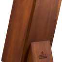 ENOKING Universal Knife Block without Knives, Acacia Wood Knife Holder/Knife Organizer with Removable Plastic Bristles for Kitchen Counter Knife Storage Rack