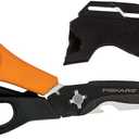 Fiskars Garden Scissors, 7-in-1 Garden Shears Multi-Tool with Sheath, Great for Plant Trimming, Cutting Nursery Pots, Bags, and Wire