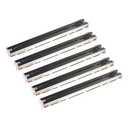 MECCANIXITY 5Pcs Straight Single Linear Slide Potentiometer 3 Pin B10K 128mm(L) 100mm Travel 8x8mm Handle Fader Variable Resistors Mixer Electronic Potentiometer for Dimming Tuning