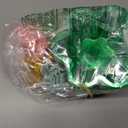 Vmiapxo 100 sets 8 oz Disposable Ice Cream Bowls and Spoons, Flower Shape Plastic Sundae Cups, Ice Cream Bar Supplies, Colorful Dessert Cups for Shaved Ice, Parfait, Strawberry, Yogurt