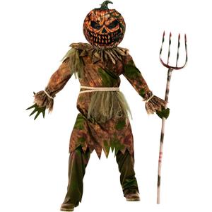 Morph Scary Pumpkin Costume For Boys - Halloween Pumpkin Costume For Kids, Grim Reaper Costume For Kids (Small)