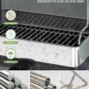 Extra Large Two Tier Stainless Steel Dish Drainer Drying Rack with Drainboard for Kitchen Counter, Modern Black and Silver, Rust Proof Metal, Space Saving Double Countertop Big Plates Dryer and Tray