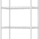 HOMEFORT 6-Tier Wire Shelving, 6 Shelves Unit Metal Storage Rack, Durable Organizer, Perfect for Pantry Closet Kitchen Laundry Organization (White)