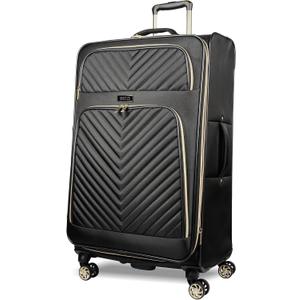 Kenneth Cole REACTION Chelsea Chevron Quilted Luggage, Black, 28-Inch Checked