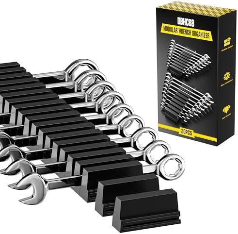 Modular Wrench Organizer, Customizable Organizer Set for Tool Box, Wrench Holder for Tool Drawer Storage or Workshop, 40 PCS