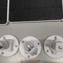 3PC 5W Solar Panel for Security Camera, Solar Panel with Micro USB & USB-C Port for DC 5V Outdoor Rechargeable Battery Camera, IP65 Waterproof, 360 Adjustable Security Mount, 9.8ft Cable