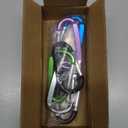 CampTek Carabiner Caribeaner Clip,3" Large Aluminum D Ring Shape Carabeaner with Keyring Keychain Hook (Multi-color)