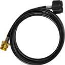 4-Feet Propane Adapter Hose 1lb to 20lb Converter Replacement for QCC1/Type1 Tank Connects 1LB Bulk Portable Appliance to 20lb Propane Tank