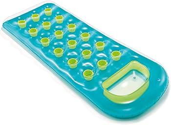 INTEX 59895EP 18-Pocket Suntanner Inflatable Pool Float Raft Lounger Swimming Mat, 74" X 28", 1 Pack