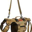 OneTigris Dog Lift Harness for Large Dogs, Dog Hip Support Brace, Full Body Lifter with Handles Invictus Multifunctional Mobility Assistance Vest for Back Legs (Brown, M)