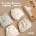 2 x 2-Pack Organic Bassinet Sheets for Girls, Boys - 100% Cotton Bassinet Mattress Sheets Compatible with Halo Bassinest Swivel Sleeper, Graco, Baby Delight, Chicco, Unisex Fitted Bassinet Sheets (Herb)