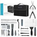 Creality Official 3D Printer Tools Kit, 74 Pcs in 1 3D Printing Tool Wrap Kit Assembly/Removal/Finishing/Filament Cutting Tool with Nozzle Cleaning Kit for All FDM Printers