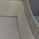 Storage Box with plastic Cover 17.5" * 17.5" (cream white )