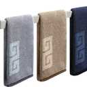 NearMoon Towel Bar, Bath Accessories Premium Thicken Stainless Steel Square Shower Towel Rack for Bathroom, Towel Holder Wall Mounted (1 Pack, Brushed Nickel, 33 Inch)