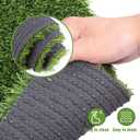 Kesfey Grass Table Runner 12 x 108 Inch Artificial Grass Carpet Rug Green Synthetic Table Runners Thickly Fake Grass Table Runner for Family Christmas Tabletop Decor Golf Party Decorations Baby Shower