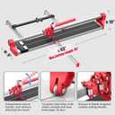 SHIJING 48-inch Manual Tile Cutter,48 inch,Porcelain Ceramic Tile Cutter with Tungsten Carbide Cutting Wheel,Tile cutter