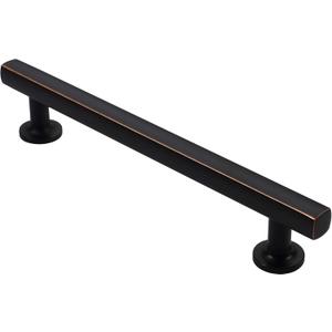 Alzassbg 10 Pack Oil Rubbed Bronze Cabinet Pulls, 6 Inch(152mm) Hole Centers Cabinet Handles Kitchen Hardware Straight Bar Handle Pull for Cabinet and Drawer AL3084ORB