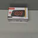 Timex Alarm Clock with Large Display, Digital Alarm Clock for Bedroom Includes 120V Universal Power Adapter (T1120B - Black)