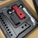 Orion Motor Tech Adjustable Trailer Hitch for 2.5 in. Receiver, Dual-Ball Mount Tow Hitch with 8" Drop/Rise 2" & 2-5/16" Balls, Drop Hitch with Locking Pins for Class IV V Vehicles 8000-18500 GTW, Red