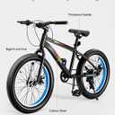 VEVOR Mountain Bike for Men/Women, 20"/26"/29" Sizes, 7/21/24 Speed Twist Shifting, Front or Dual Suspension, Dual Disc Brakes, Comfort Saddle, Sleek Colors