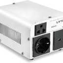 LVYUAN 800W Voltage Transformer Step Up 110V to 220V, Step Down 220V to 110V Voltage Converter with US, UK & European Power Cords (800W-3 Plugs)