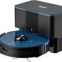 OKP Robot Vacuum L3, 4000Pa Suction, 200min Runtime, 90-Day Self-Emptying Dock, Lidar Navigation, Silent 52dB, WiFi/App/Alexa Control, Smart Home Mapping Robotic Vacuum for Pet Hair, Carpet, Floors (dark blue)