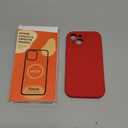 Vooii Compatible with iPhone 15 Case, Upgrade Defender Liquid Silicone, [Enhanced Camera Protection] [Soft Anti-Scratch Microfiber Lining] Shockproof Phone Case for iPhone 15 6.1 inch - Red