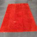 Red Rug 6x9 Feet - Fluffy Red Area Rugs for Bedroom Shaggy 6' X 9' Living Room Rug Soft Rugs for Kids Room Non-Slip Nursery Office Dorm Washable Carpets Home Decor