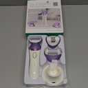 VOYOR Epilator for Women, Cordless Epilators Hair Removal for Women, 3 in 1 Hair Removal Device for Leg Arm Face with 30 Tweezers, Rechargeable Wet & Dry Electric Lady Shaver & Trimmer BM300 (Purple)