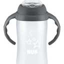 NUK Learner Cup, 10 Ounce, Tritan Gray Star  BPA Free, Spill Proof Sippy Cup