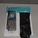 Genuine Sheepskin Leather Gloves for Women, Winter Warm Touchscreen Texting Cashmere Lined Driving Dress Gloves (Medium, Black)