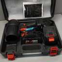 Small Handheld Cordless Leaf Blower with 2×4.0Ah Batteries & Charger – Portable Electric Rechargeable Blower, 500, 000 RPM Turbo Jet High Power, Lightweight for Yard, Patio & Garage Cleaning