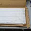 Yuzzy Slat Wall Paneling 2 x 4ft, Garage Slatwall Panel Wall Storage Systems, Heavy Duty PVC Garage Wall Organization (White)