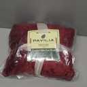 PAVILIA Sherpa Throw Blanket for Couch Sofa, Wine Red Fluffy Warm Plush Blanket for Bed, Cozy Super Soft Lightweight Throw, Fuzzy Decorative Blanket, All Season Home, 50x60
