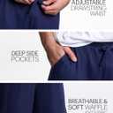 Mad Dog Mens Pajama Shorts - Comfy Knit Lounge Sleepwear with Pockets, Men's Summer House Pajama Bottoms, Sizes S to 2XL (Blue, L)