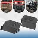 JOYTUTUS 120 Upgraded Wrangler Foot Pegs Doors Off Compatible with Wrangler JK JL Gladiator JT 2007 to 2026, Exterior Door Hinge Foot Pegs Foot Rest Pedals (US Flag Pattern)