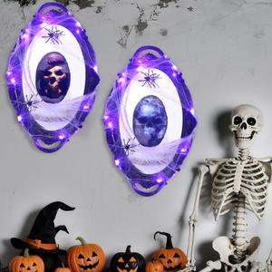 2 Pack Gothic Mirrors Wall Decor 15x9 in Gothic Furniture Cathedral Mirrors Goth Vintage Room Decor Rustic Spooky Decorative Mirror Wall Hanging for Bedroom Bathroom Kitchen Living Room Witchy Gifts