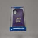 ONETOP for iPhone 16 Wallet Case with Card Holder, 360 Rotation Ring Kickstand RFID Blocking PU Leather Double Magnetic Clasp Shockproof Cover for Women and Girls 6.1 Inch (Purple)