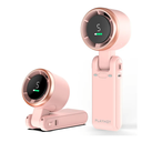 Portable Handheld Turbo Fan, 5-Speed Personal Fans, 5000mAh Rechargeable Fans Up to 12 Hours, Weight only 0.6lb Small Fan, Hand/Neck/Desk Fan 3 IN 1, Beach Vacation Essentials(Pink)