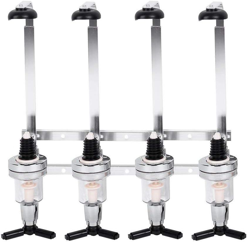 Liquor Dispenser For Home Bar 4 Bottle Liquor Dispenser, Bar Butler Wall Mounted Beverage Bottle Stand Liquor Dispenser Wall Beer Cocktail Wine Dispenser Wine Holder Bar Party Drinking for Home Bar