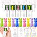Amyhill 60 Sets Easter Pocket Hug Gifts Bulk for Coworkers Emotional Positive Support Bunny Pocket Hug with Inspirational Card Box Thank You Gift for Staff Team Office Employee Teacher Appreciation