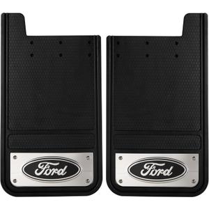 Plasticolor Ford Heavy Duty Rear 12 X 23 Mud Guards, 12" x 23" Rear Mud Guards by Plasticolor (001838R01)