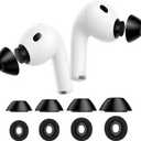 lanwow for AirPods Pro 3 Foam Tips, Memory Foam Ear Tips for AirPods Pro 3 (2025 3rd Gen)4-Size Variety Pack (XS/S/M/L, 4 Pairs)